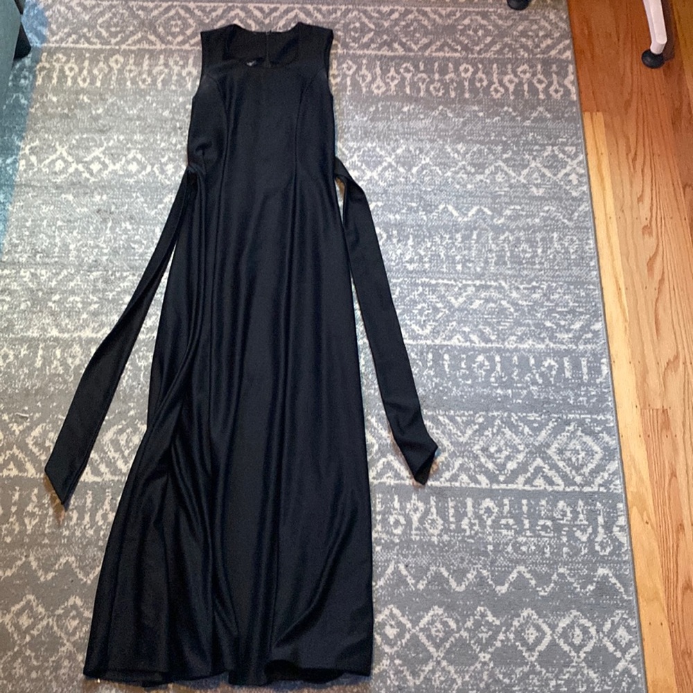Lightly worn long black dress